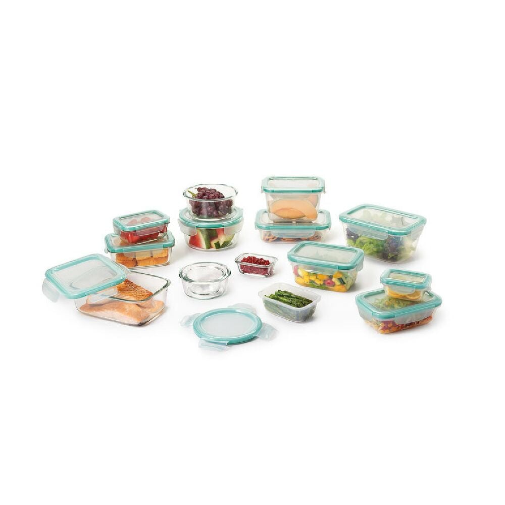 OXO Good Grips 30 Piece Smart Seal Glass & Plastic Container Set N9