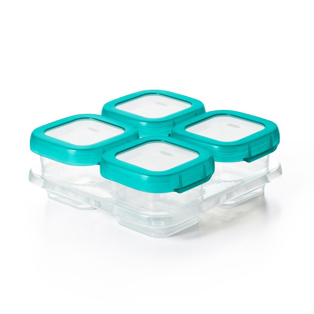 4 oz Baby Blocks™ Plastic Freezer Storage Containers I8