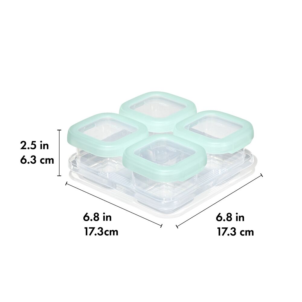 Baby Blocks Food Storage Containers (4 oz) - Opal J5