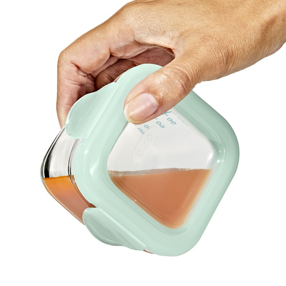 Glass Baby Blocks Food Storage Containers (4 oz) - Opal V9