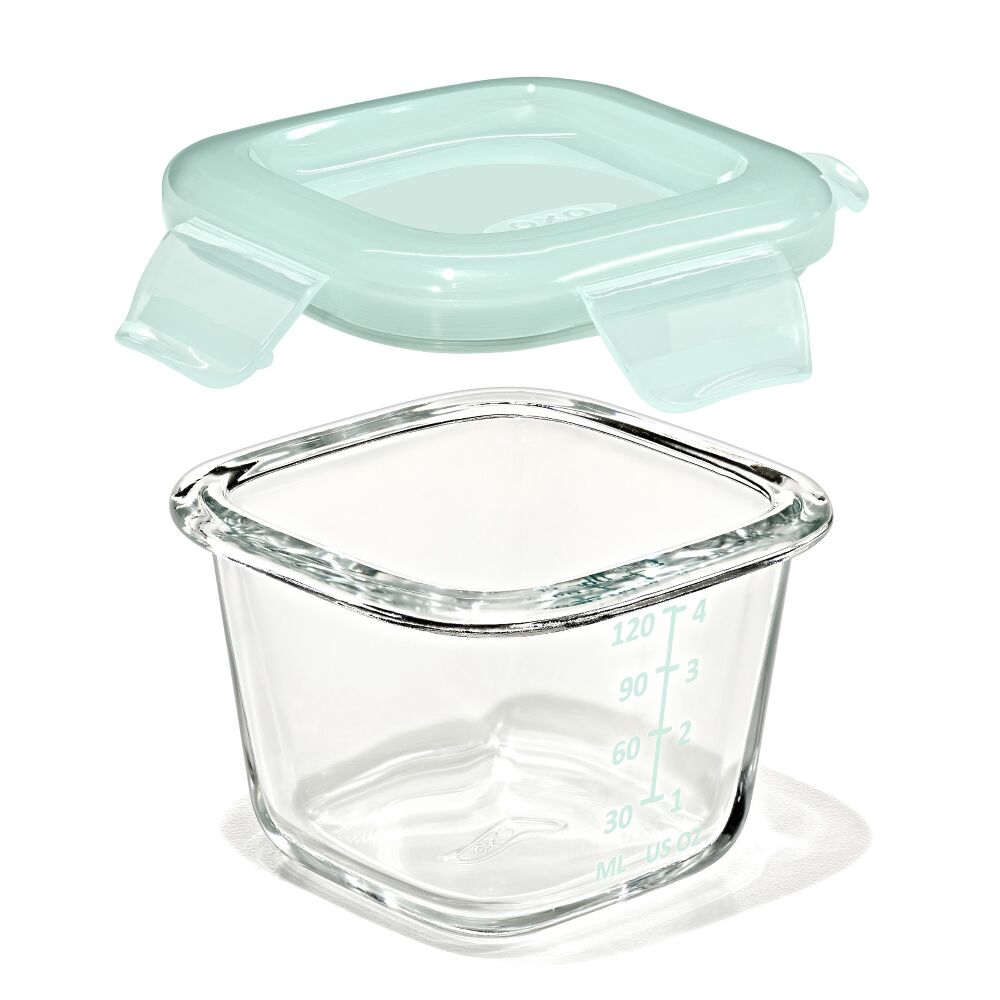 Glass Baby Blocks Food Storage Containers (4 oz) - Opal V9