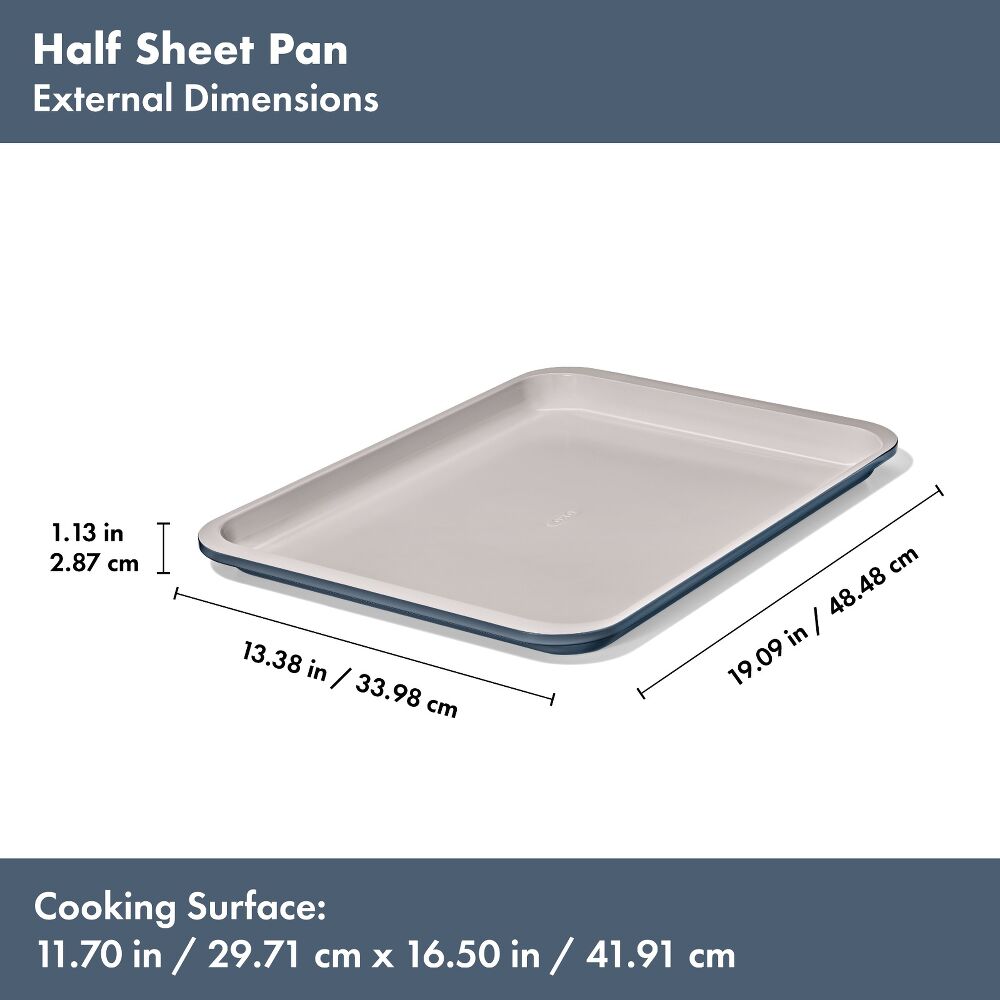 Non-Stick Pro Ceramic Coated Metal Bakeware Half Sheet Pan E8