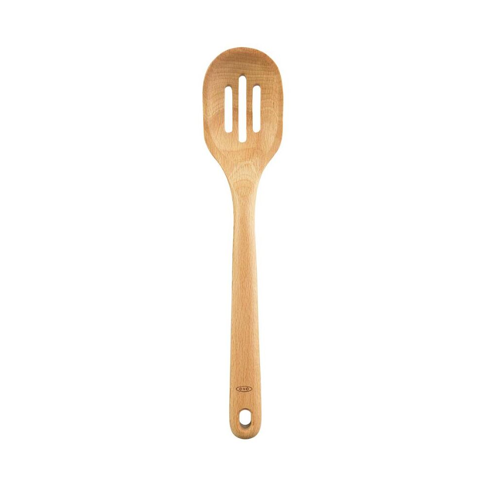 Wooden Slotted Spoon V7