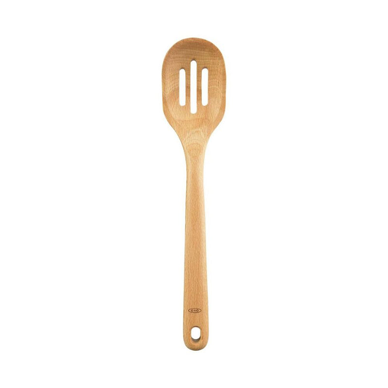 Wooden Slotted Spoon V7