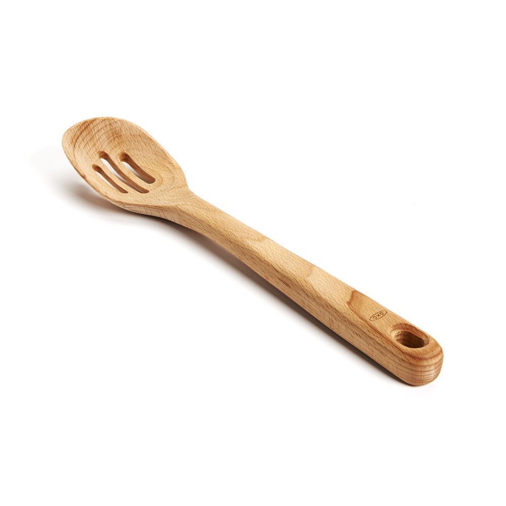 Wooden Slotted Spoon S8