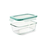 Smart Seal 8 Cup Glass Rectangle Container - Teal B3