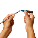 4-Piece Reusable Straw and Brush Set with Case W6