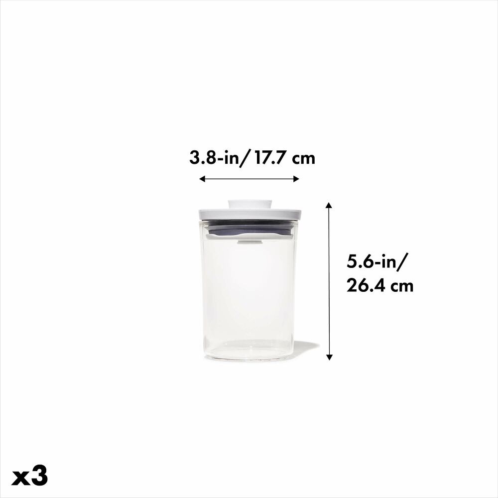 POP Round Canister 3-Piece Mini Bath Set (0.6 Qt) Y9