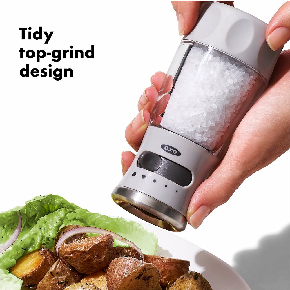 Contoured Mess-Free Salt Grinder R3