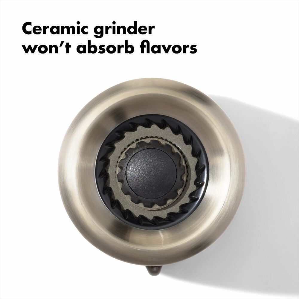 Contoured Mess-Free Salt Grinder U4