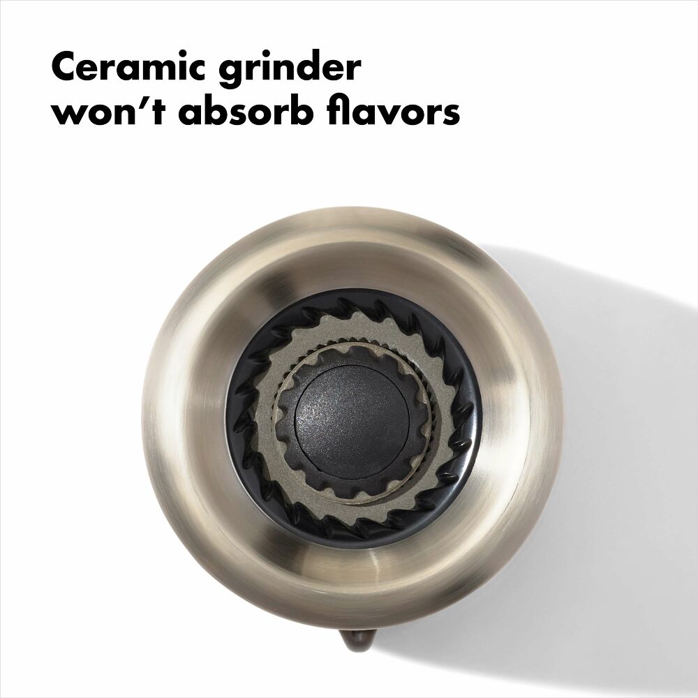Contoured Mess-Free Pepper Grinder J3