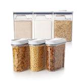 3 Piece Cereal Dispenser Set & 6-Piece POP Container Set Bundle M6
