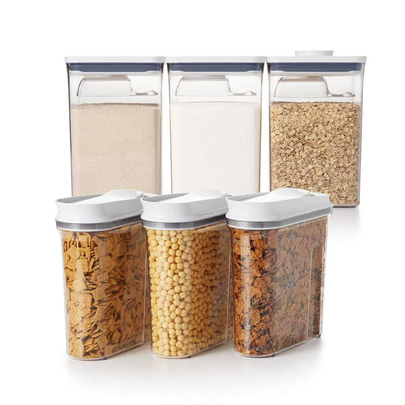 3 Piece Cereal Dispenser Set & 6-Piece POP Container Set Bundle M6
