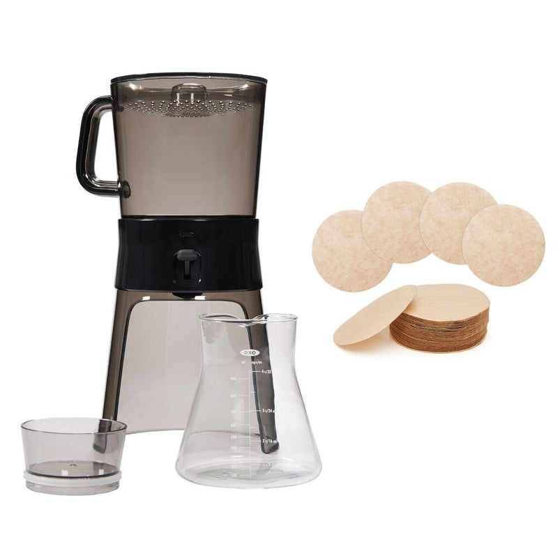 Cold Brew Coffee Maker & Cold Brew Coffee Maker Paper Filters Bundle O7