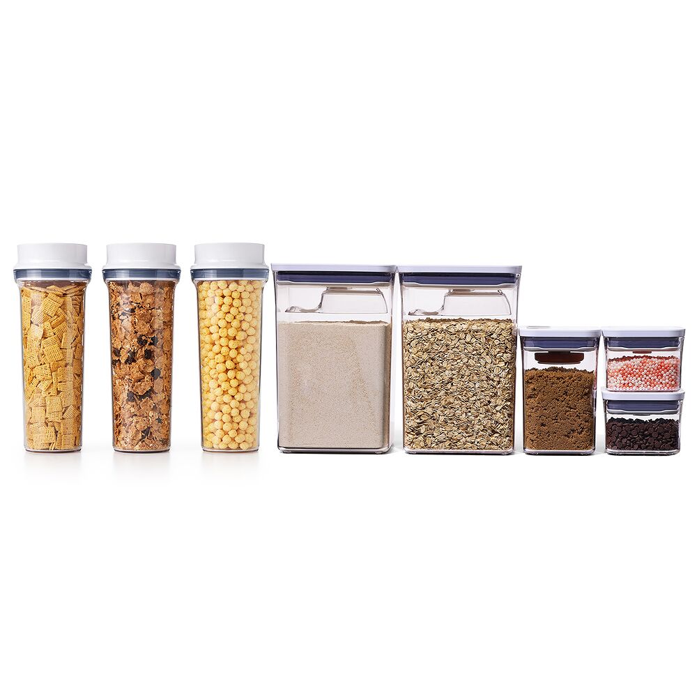3 Piece Cereal Dispenser Set & 8-Piece POP Container Baking Set Bundle D5