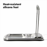 Stainless Steel Spoon Rest with Lid Holder X5