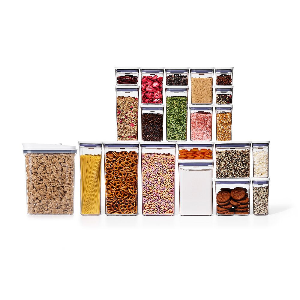 POP Large Cereal Dispenser (4.5 Qt.) & 20-Piece POP Container Set Bundle Y4