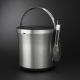 Steel Ice Bucket & Tong Set C2