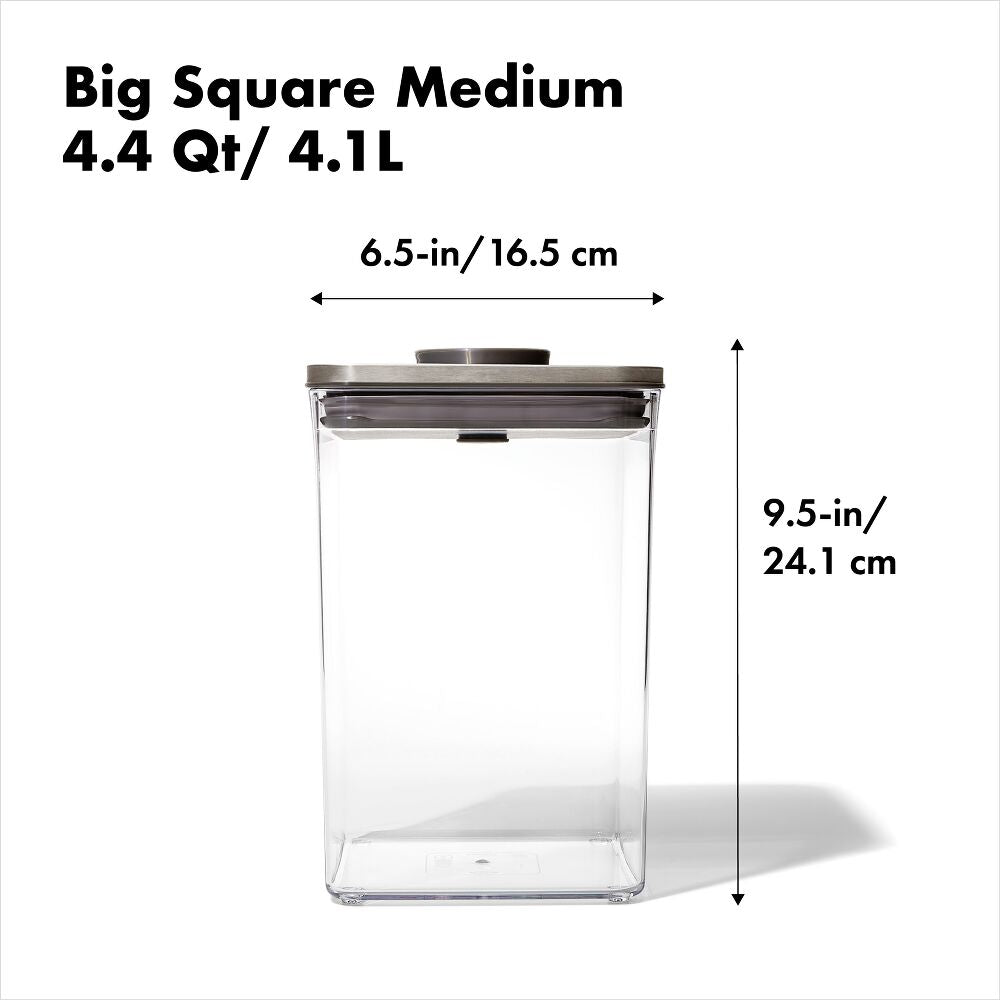 POP Container - Big Square Medium (4.4 Qt/4.2 L) R8