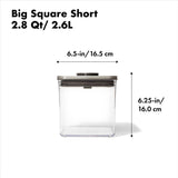 POP Container - Big Square Short (2.8 Qt/2.6 L) O8