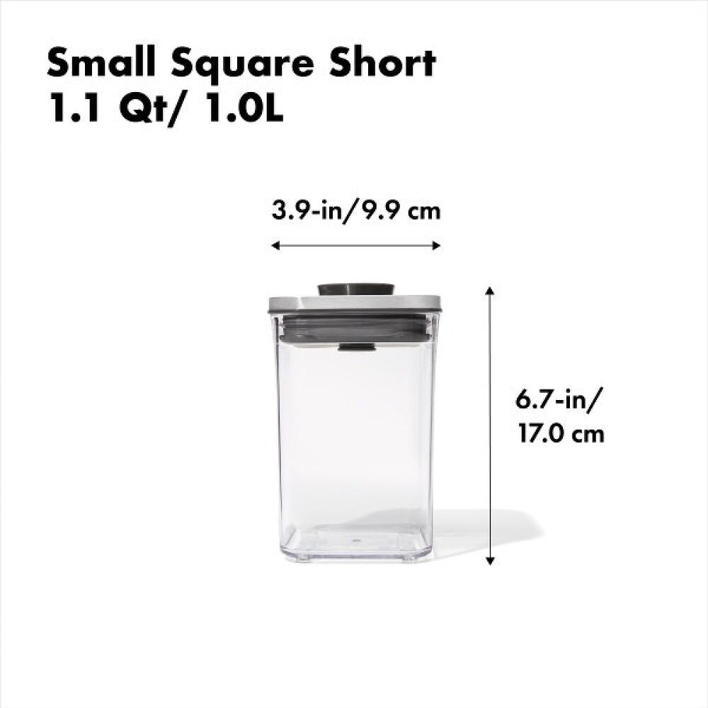 POP Container - Small Square Short (1.1 Qt/1.0 L) G2