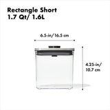 POP Container - Rectangle Short (1.7 Qt/1.6 L) - Matte Black M1