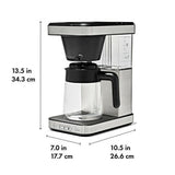 8-Cup Coffee Maker with Podless Single-Serve Function and Glass Carafe O7