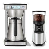 12-Cup Coffee Maker with Podless Single-Serve Function & Conical Burr Coffee Grinder Bundle N5