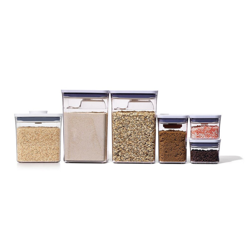 8-Piece POP Container Baking Set & POP Container - Big Square Short (2.8 Qt.) Bundle F7
