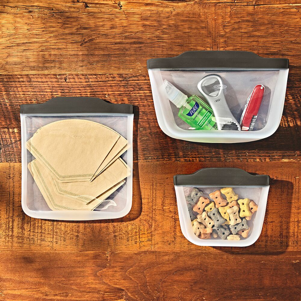 Outdoor Silicone Reusable Stand Up Bag Quart (32 oz) K3