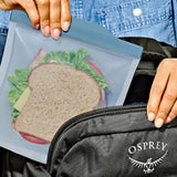 Silicone Reusable Bag  Sandwich (28 oz) - Ocean Blue M1