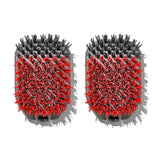 Outdoor Nylon Grill Brush Set of 2 Replacement Heads N3