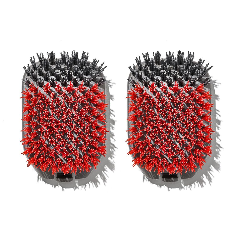 Outdoor Nylon Grill Brush Set of 2 Replacement Heads N3