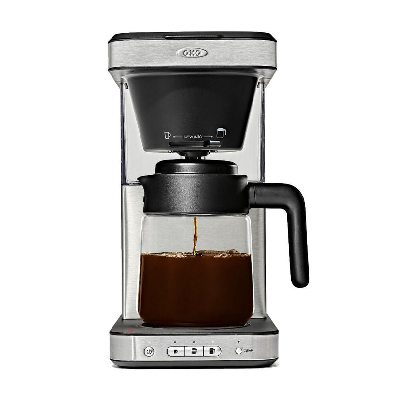 8-Cup Coffee Maker with Podless Single-Serve Function and Glass Carafe O7