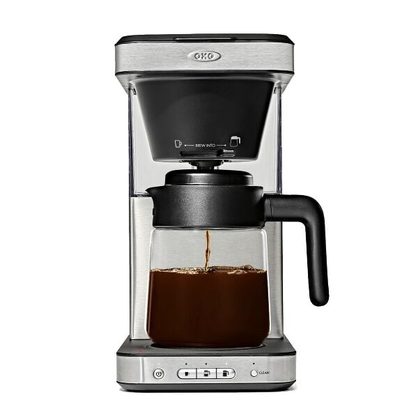 8-Cup Coffee Maker with Podless Single-Serve Function and Glass Carafe O7