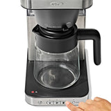 8-Cup Coffee Maker with Podless Single-Serve Function and Glass Carafe O7