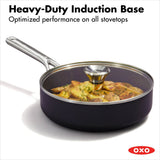 Ceramic Professional Non-Stick 3-Quart Sauté Pan with Lid C0