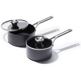Ceramic Professional Non-Stick 4-Piece Saucepan Set (1.7 Qt & 2.3 Qt) L8