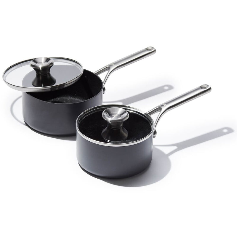 Ceramic Professional Non-Stick 4-Piece Saucepan Set (1.7 Qt & 2.3 Qt) L8