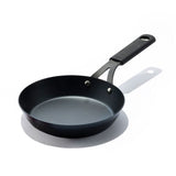 Carbon Steel Obsidian Series 8-Inch Frypan with Silicone Sleeve B4