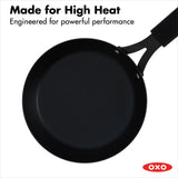 Carbon Steel Obsidian Series 8-Inch Frypan with Silicone Sleeve B4