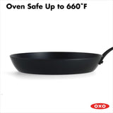 Carbon Steel Obsidian Series 10-Inch Frypan with Silicone Sleeve X4