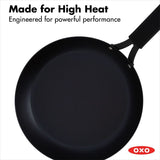 Carbon Steel Obsidian Series 10-Inch Frypan with Silicone Sleeve M0