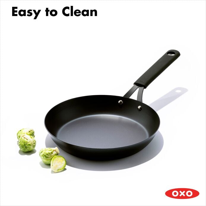 Carbon Steel Obsidian Series 10-Inch Frypan with Silicone Sleeve X4