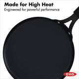 Obsidian Carbon Steel 10-Inch Crêpe Pan with Silicone Sleeve A1