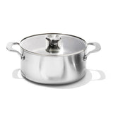 Stainless Steel Mira Series 5.2qt Casserole And Lid G6