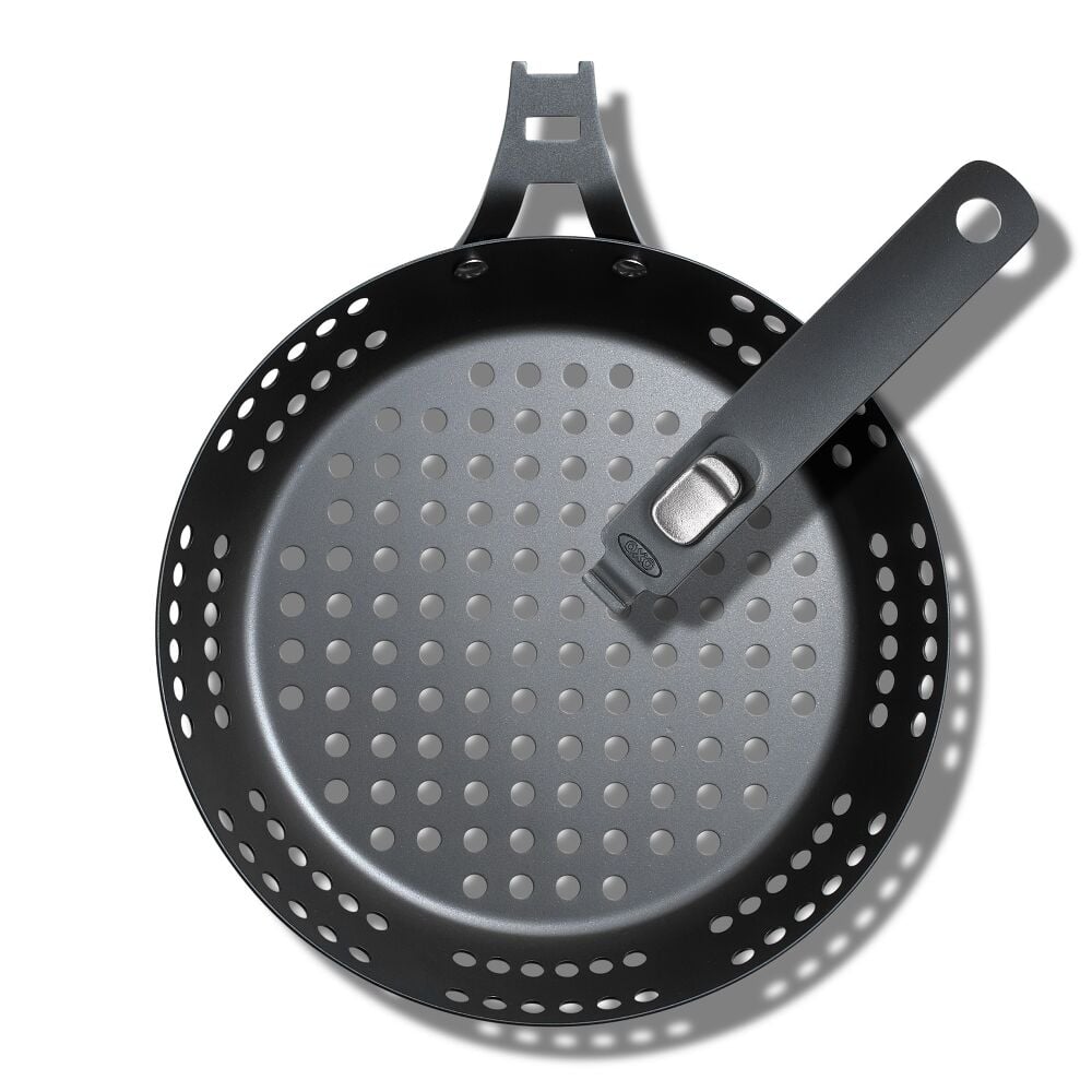 Outdoor 10" Perforated Carbon Steel Pan X8