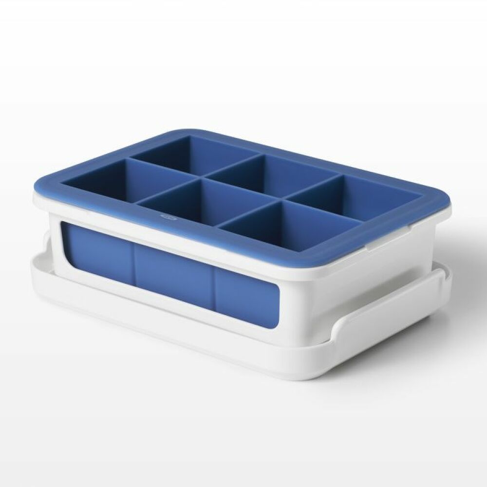 Covered Silicone Ice Cube Tray-Large Cube C8