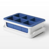 Covered Silicone Ice Cube Tray-Large Cube S0