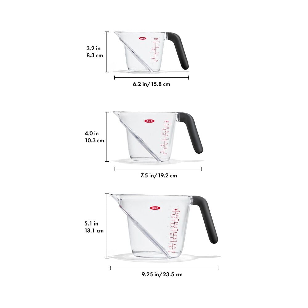 3 Piece Angled Measuring Cup Set S3